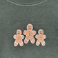 OOPS, Gingerbread Men Embroidered Crewneck LARGE