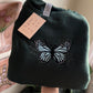 Embroidered Butterfly Crewneck