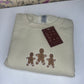 Gingerbread Men Embroidered Crewneck