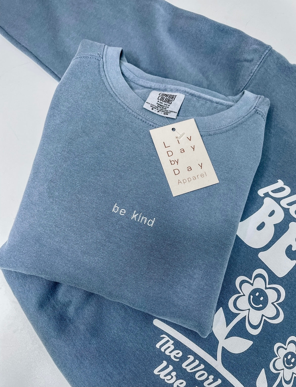 Mini "Be Kind" Vintage Embroidered Crewneck