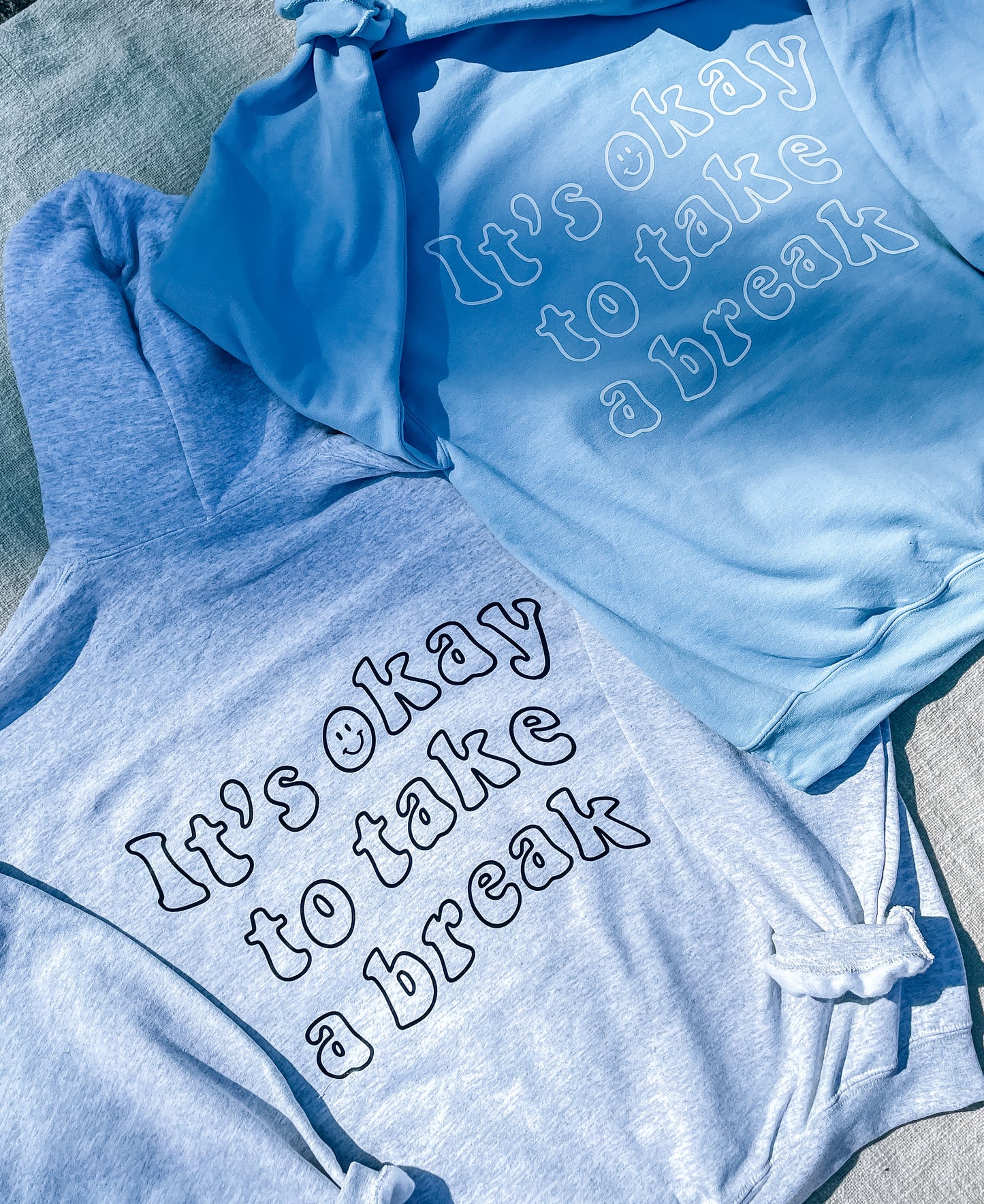 “It’s Okay to Take a Break” Embroidered Hoodie